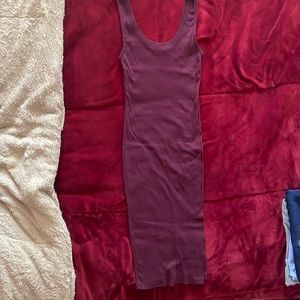 Scoop neck midi dress